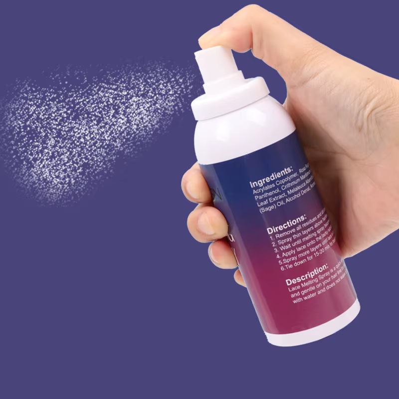 Spray fondant pour perruques de dentelle invisible 120 ml