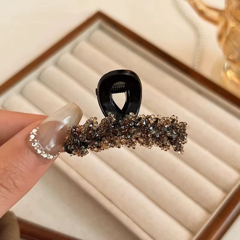 Petite pince à cheveux brillante scintillante pour femmes et filles