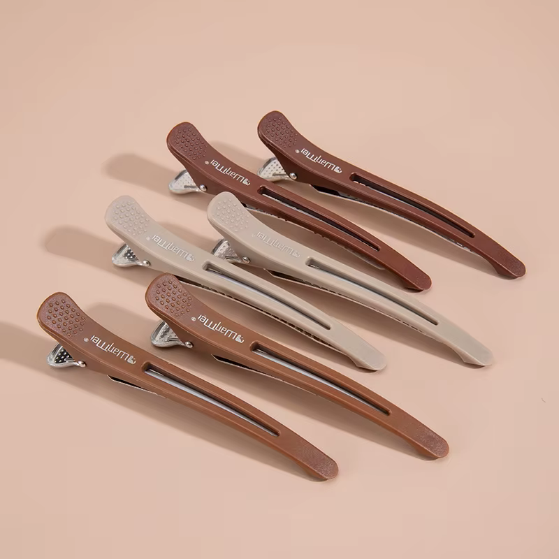 Pinces à cheveux professionnelles antidérapantes
