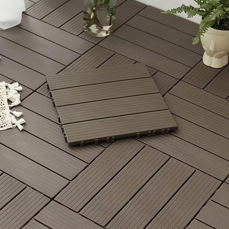 Plancher de balcon adapté à terrasse extérieure, balcon, jardin, cour, décoration de sol, épissage, carrelage de balcon, 1 pièce