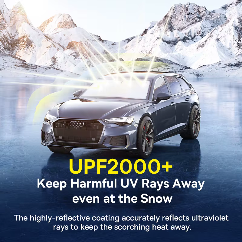 Basues voiture pare-soleil pare-brise couverture voiture fenêtre avant soleil Protection UV pliable pare-soleil couverture sac de rangement pour Tesla