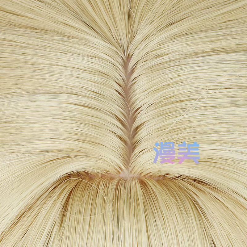 Fontaine Navia Cosplay perruque 95 cm lin or vague cheveux résistant à la chaleur synthétique cuir chevelu perruques
