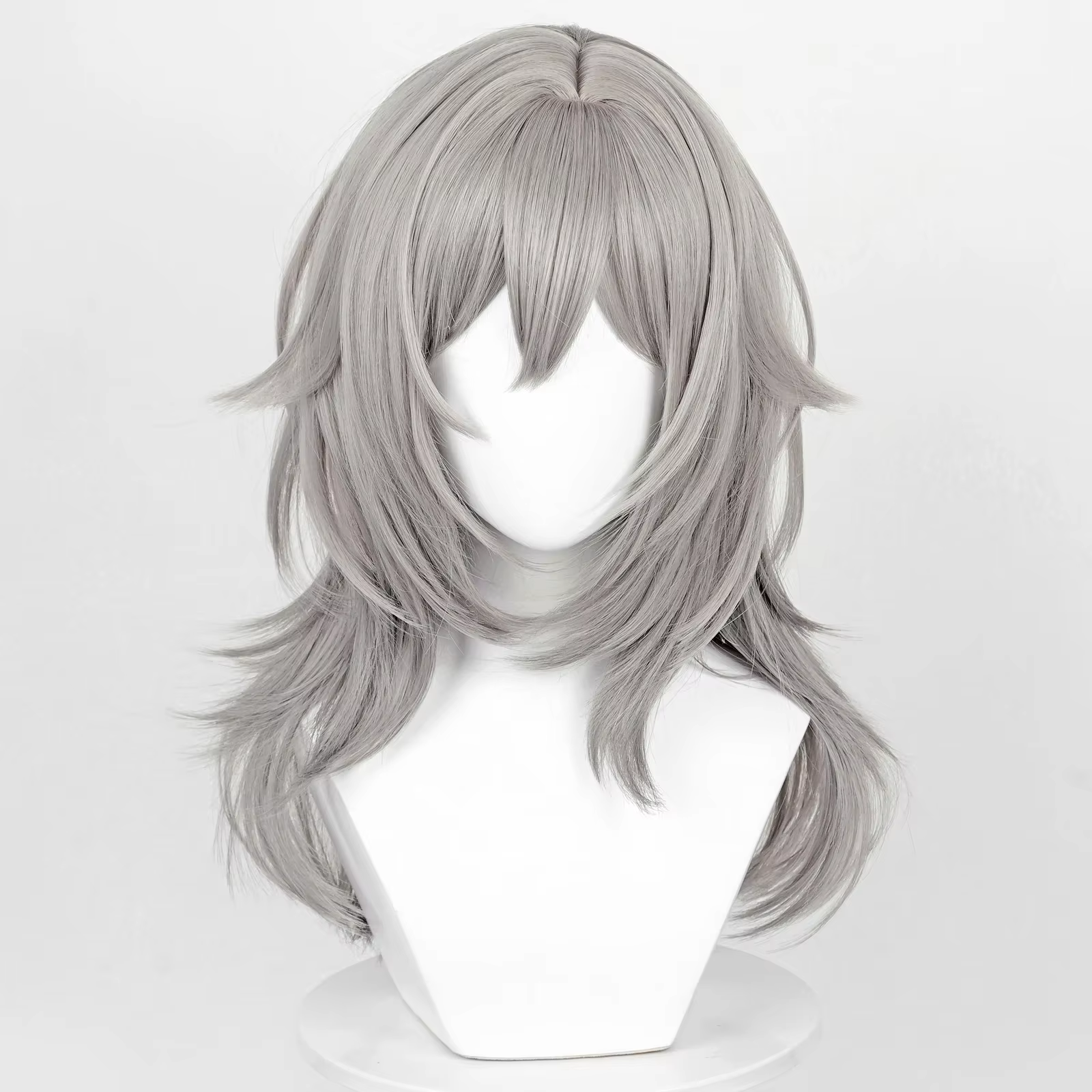 Jeu Honkai: Star Rail Trailblazer Caelus Stelle Cosplay perruques avec frange synthétique longue courte droite gris cheveux perruque pour la fête