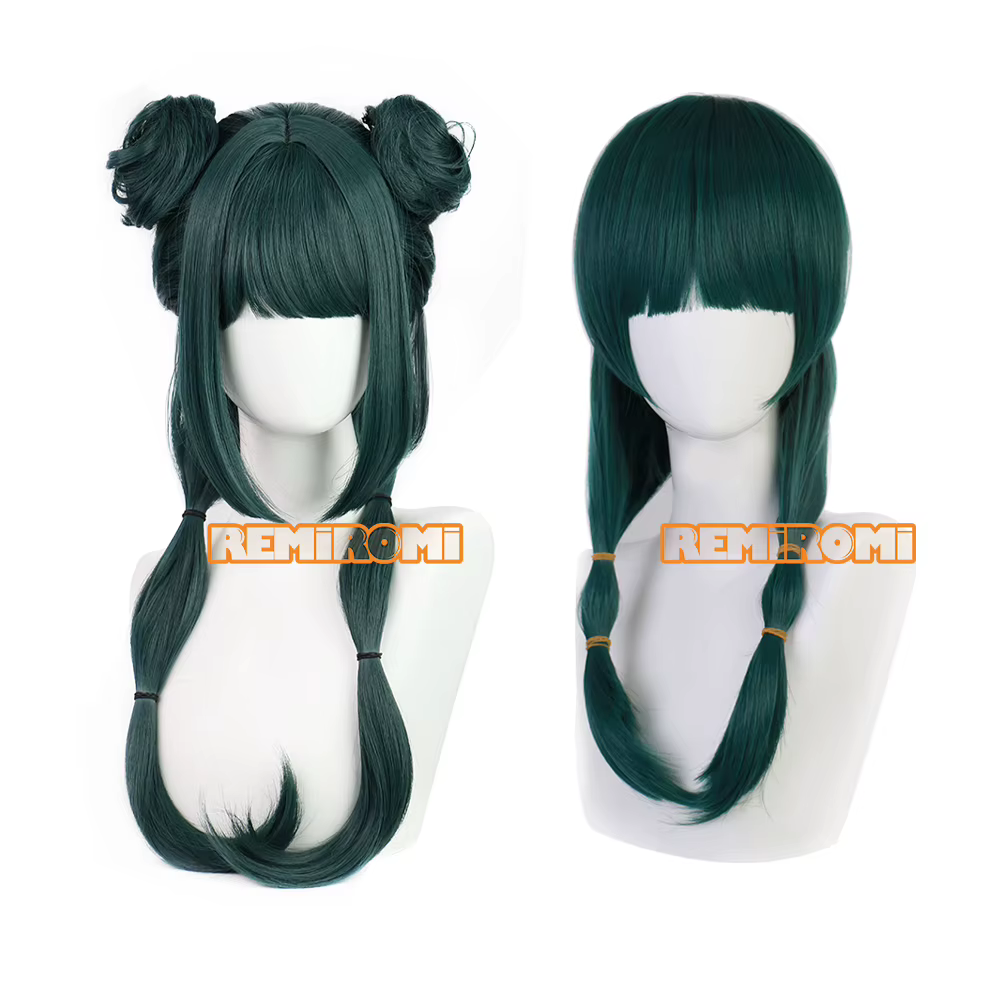 Maomao Cosplay perruque synthétique Anime les journaux d'apothicaire cheveux verts 2 Styles Kusuriya no Hitorigoto