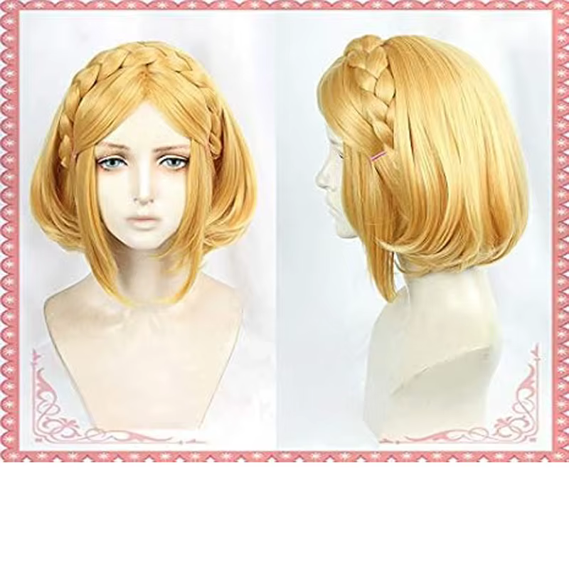 Golden Legend of Helpda Cosplay Perruque Courte Princesse Cos