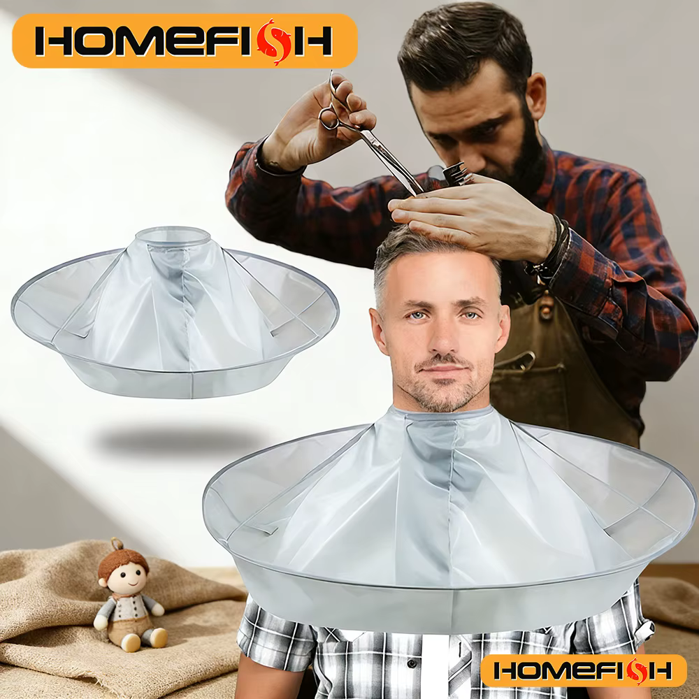 Cape de coiffure parapluie pour la coupe et la coloration des cheveux, pour hommes et femmes, fournitures de coiffure