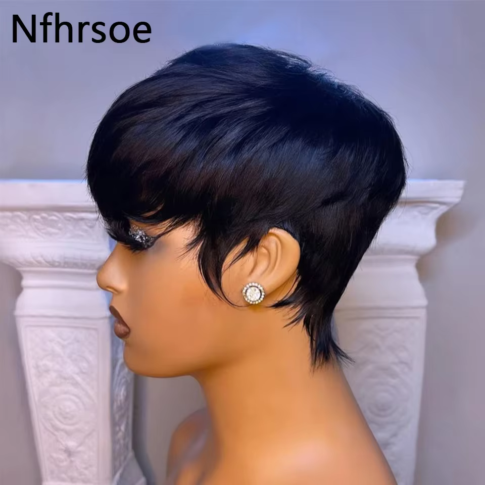 Perruque Bob courte et lisse