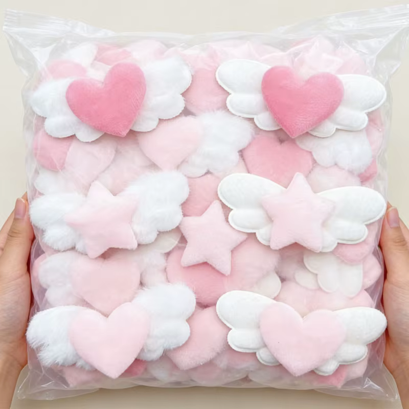 Barrettes à cheveux en forme d'ailes d'ange en peluche pour femmes