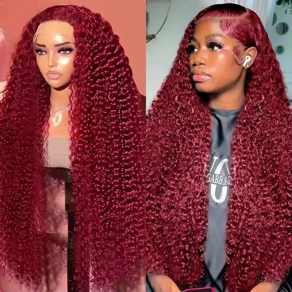Perruques synthétiques Deep Wave pour femmes noires