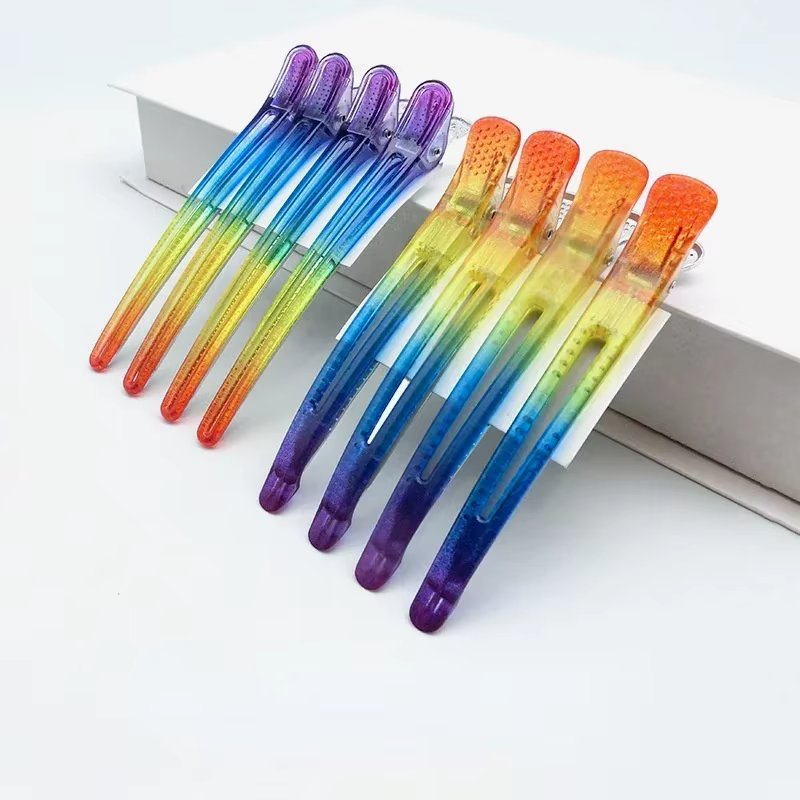 Pinces à cheveux arc-en-ciel