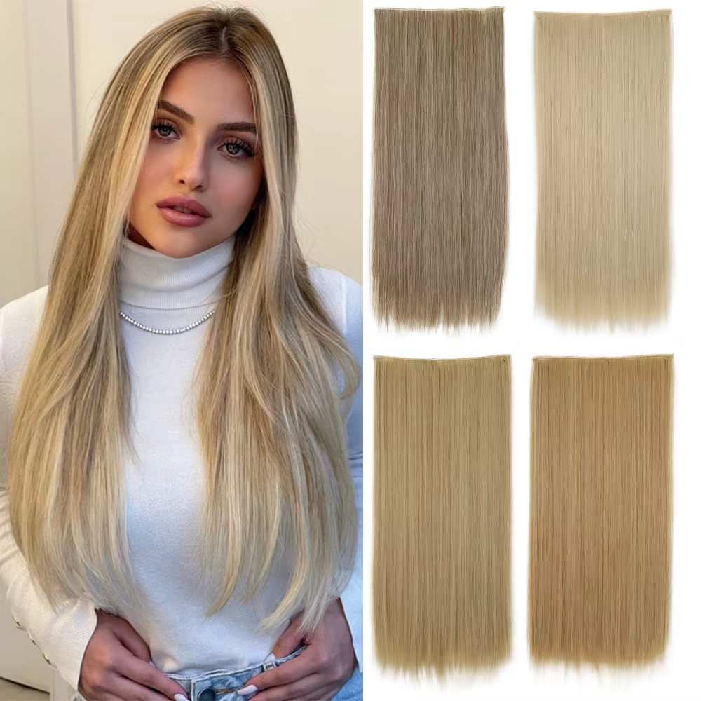 Extensions de cheveux synthétiques de 24 pouces