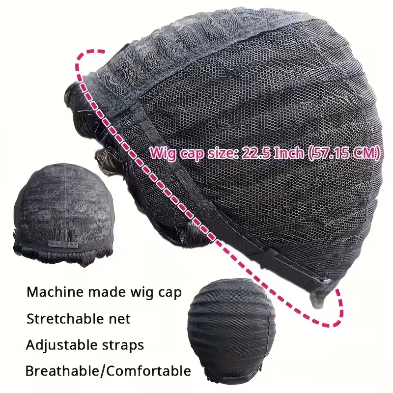 Perruque coupe lutin bouclée pour femmes