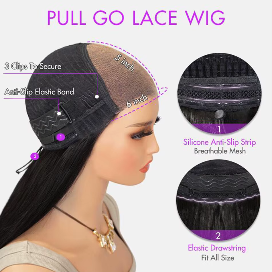 Celie pleine et volumineuse Popping perruque bouclée Pull & Go sans colle 6 × 5 HD dentelle fermeture perruque Super Double dessiné perruque de cheveux humains 250%