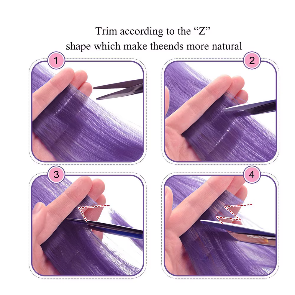 Extensions capillaires synthétiques à clips