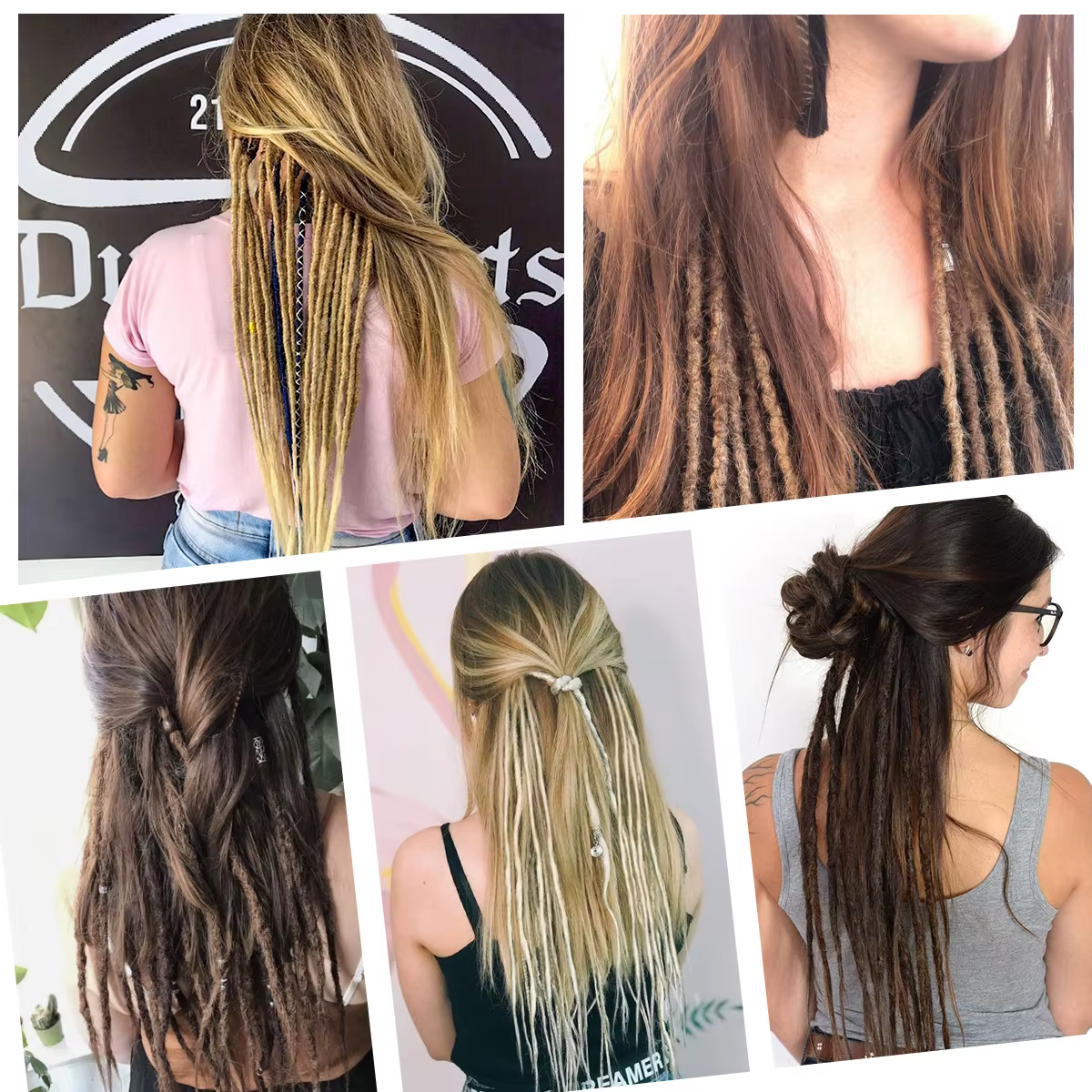 Extensions de cheveux synthétiques à clipser, 2 pièces, perruque synthétique, accessoires de cheveux bohème pour femmes, usage quotidien/soirée