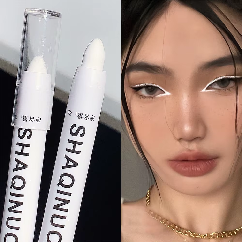 Stylo surligneur argenté scintillant, anciers de fard à barrage, eye-liner blanc, 256