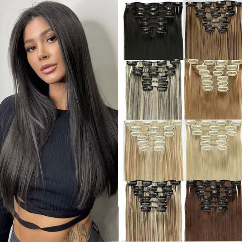 Extensions capillaires synthétiques à Clips