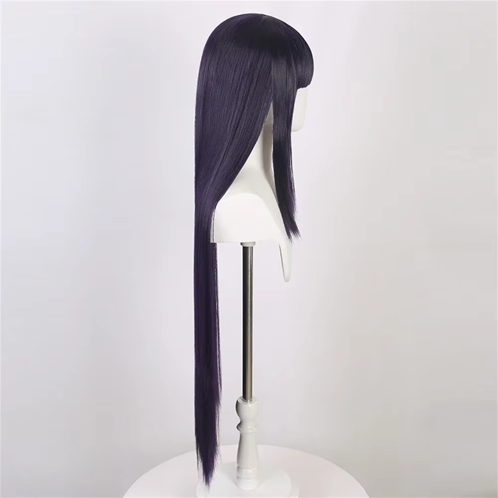 Perruque de Cosplay Anime Hinata Hyuuga bleu foncé