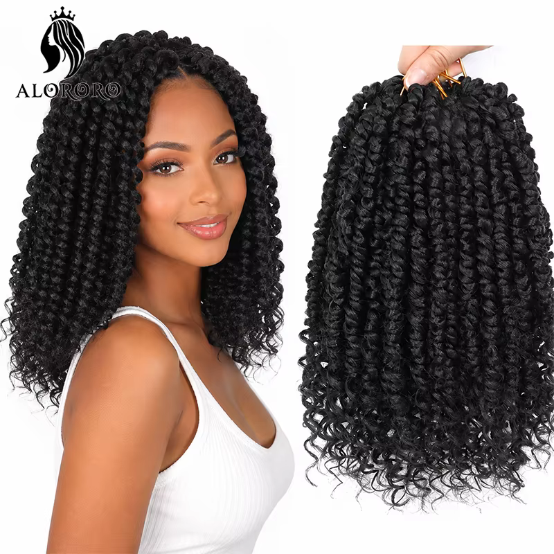 Extensions de tresses synthétiques pré-torsadées Passion Twist