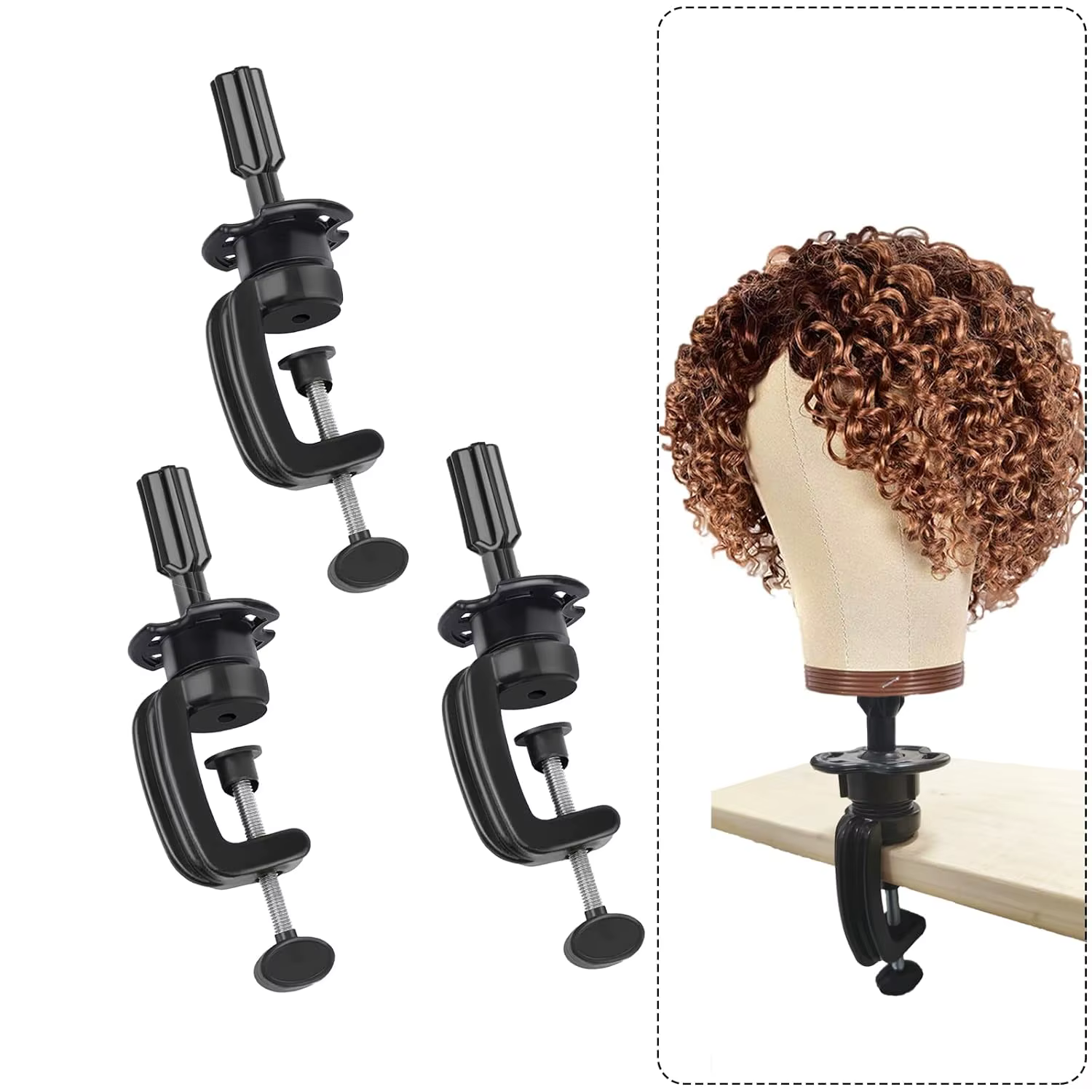 Support de tête de mannequin de perruque