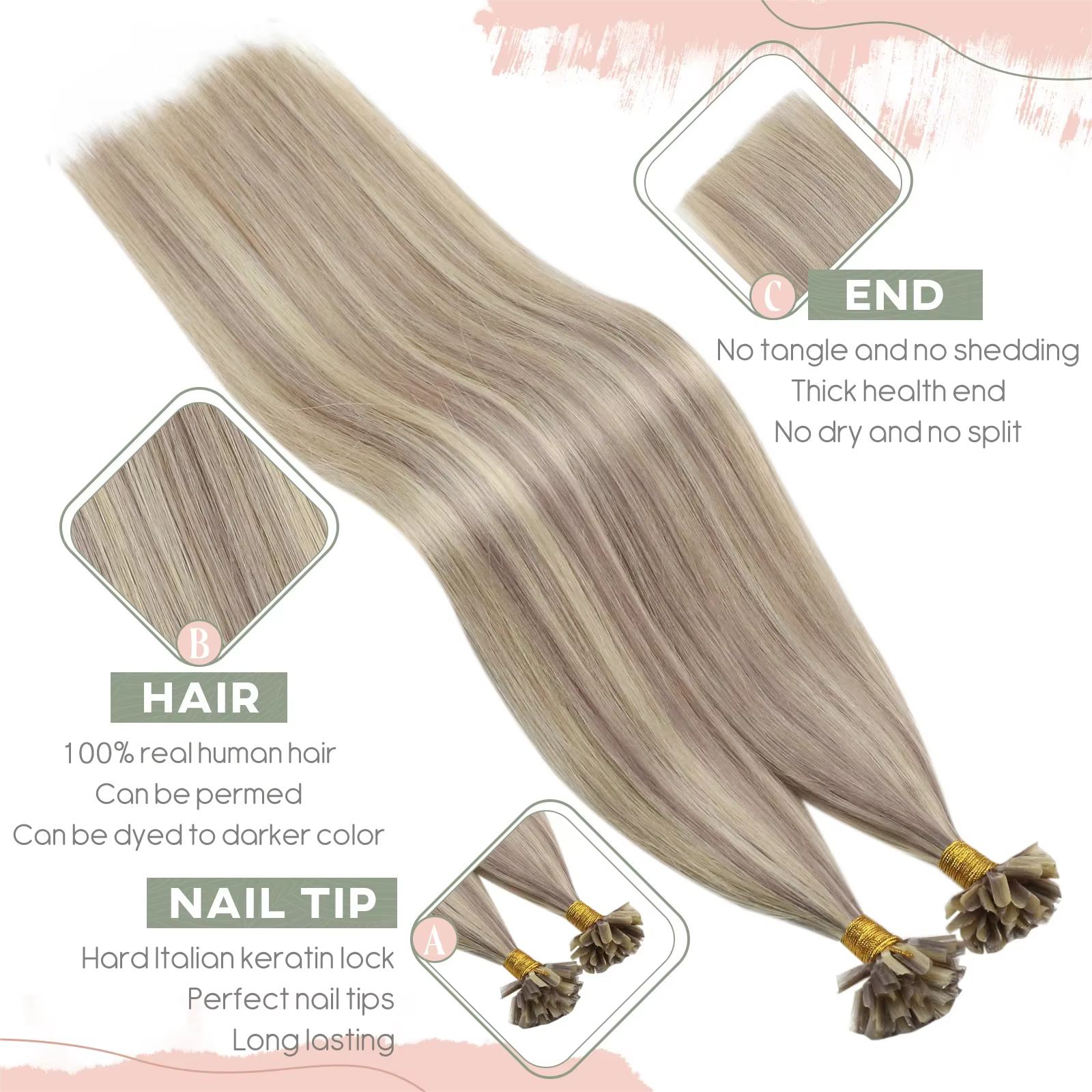 Ugeat KerBrian-Extensions de Cheveux Naturels Remy