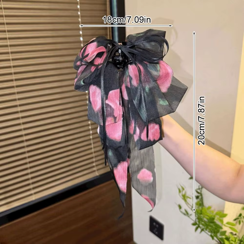 Pinces à cheveux en mousseline de soie