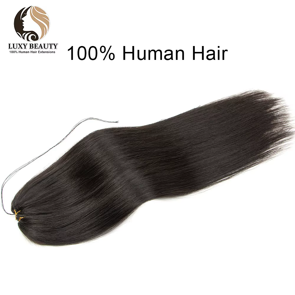 Extensions de Cheveux Humains avec Trame de Plumes