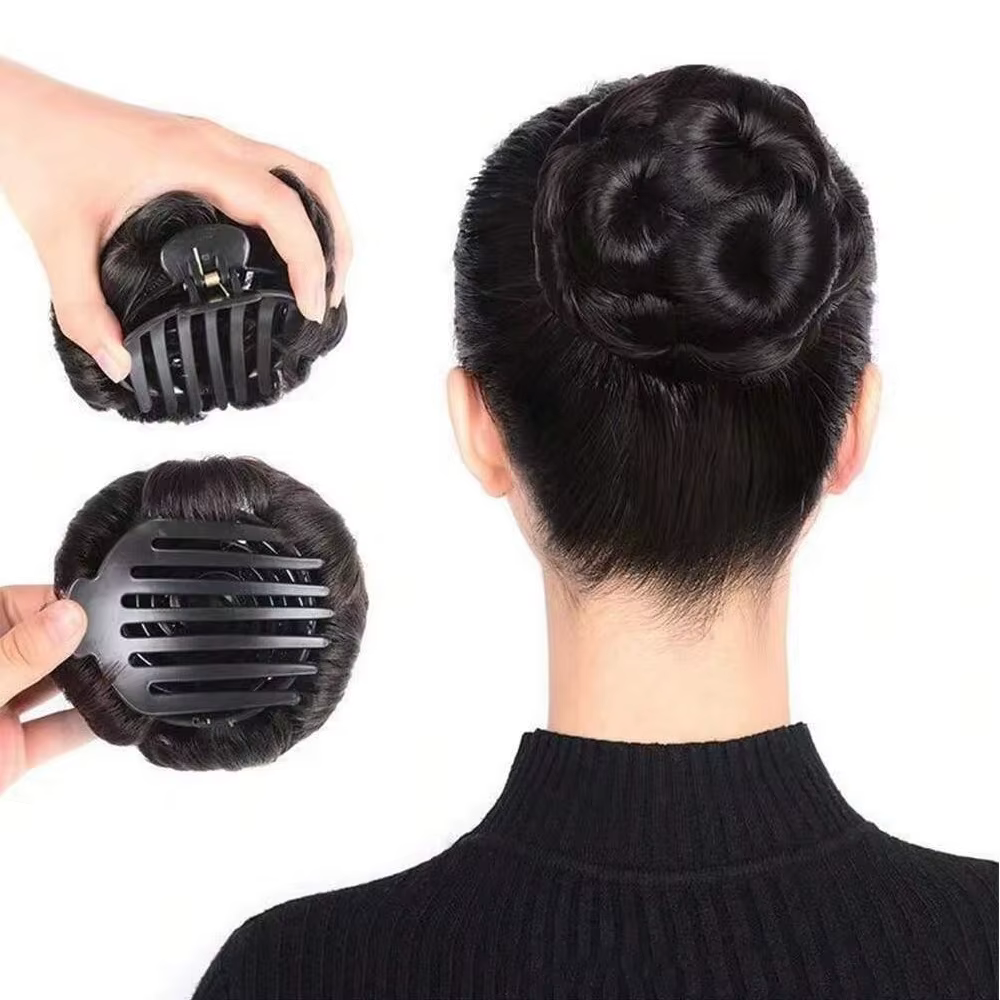 Pince à cheveux synthétique en forme de fleur