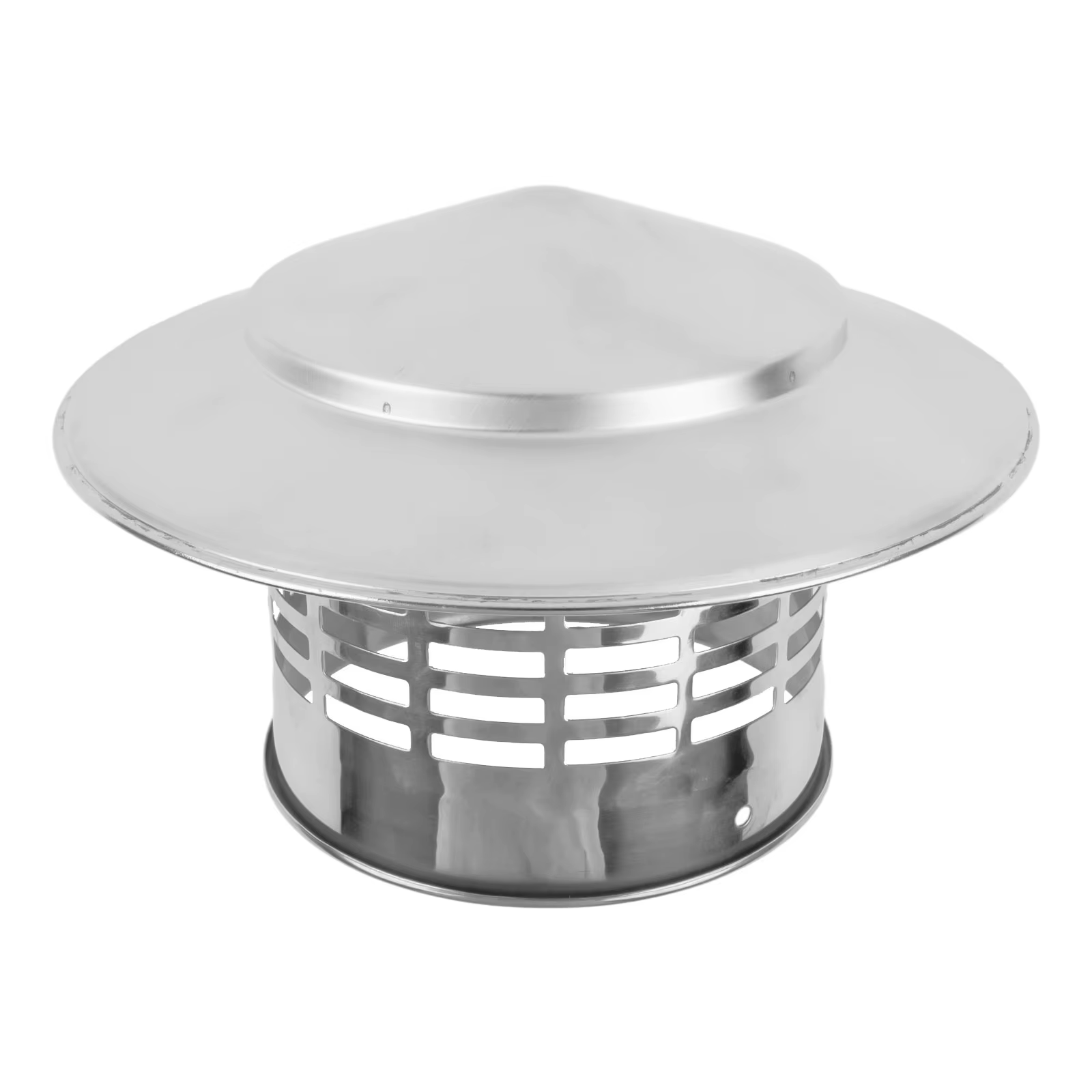 Capuchon de cheminée en acier inoxydable, 75-200mm, sortie d'air murale extérieure, tuyau de toit, capot d'échappement pour conduit de Ventilation, capuchon de cheminée de toit