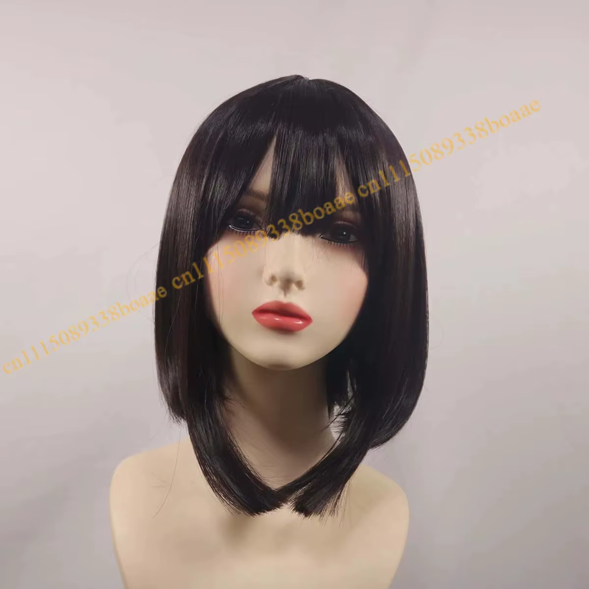 Pomni The Circus – Perruque de cosplay synthétique pour femmes, cheveux courts bruns de 38cm, style Joker, pour Halloween, Clown
