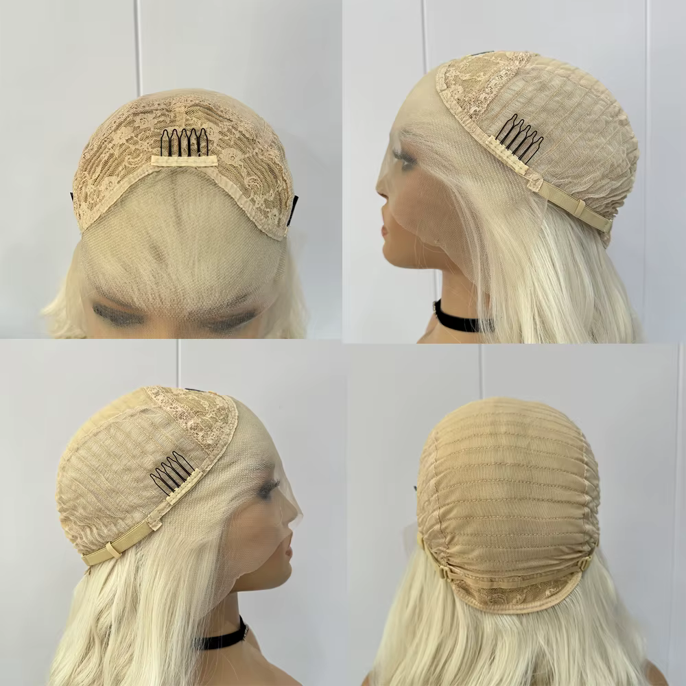 Perruque Lace Front Wig synthétique Blonde mixte 613