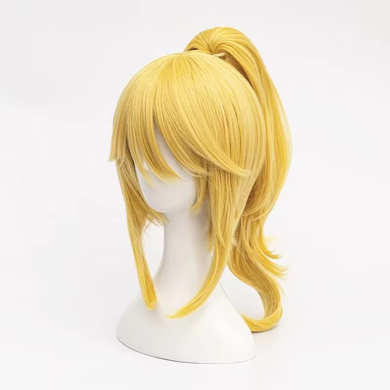 Perruques de Cosplay synthétiques Super Bowsette Kuppa Koopa Hime