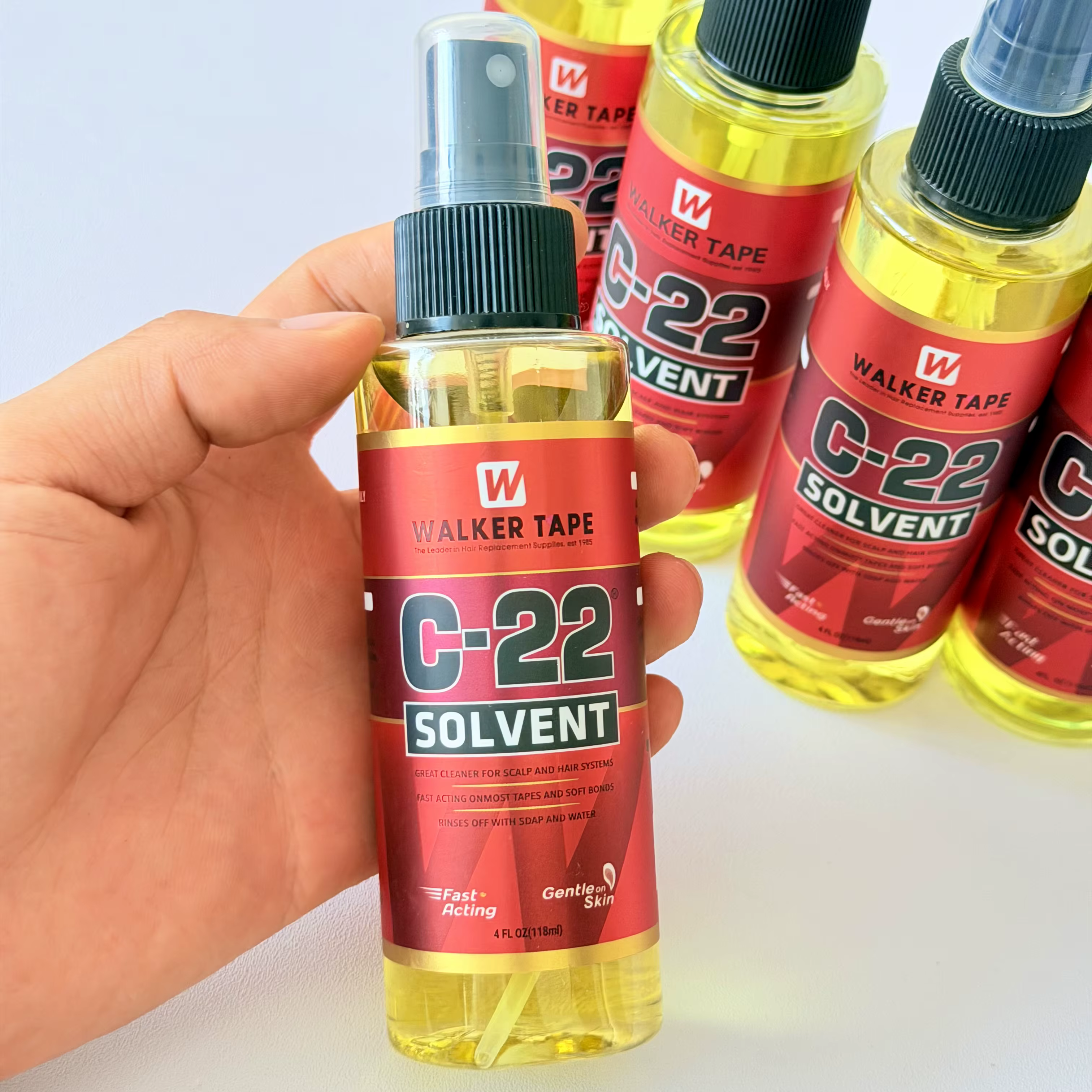 Adhésif pour prothèses capillaires Walker Tape Ultra Hold en gros et dissolvant de colle pour perruques C22 de 118 ml