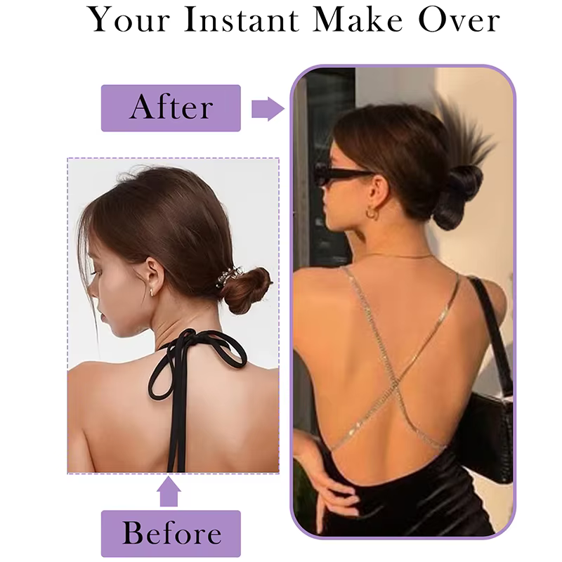 Perruque chignon bas à clipser