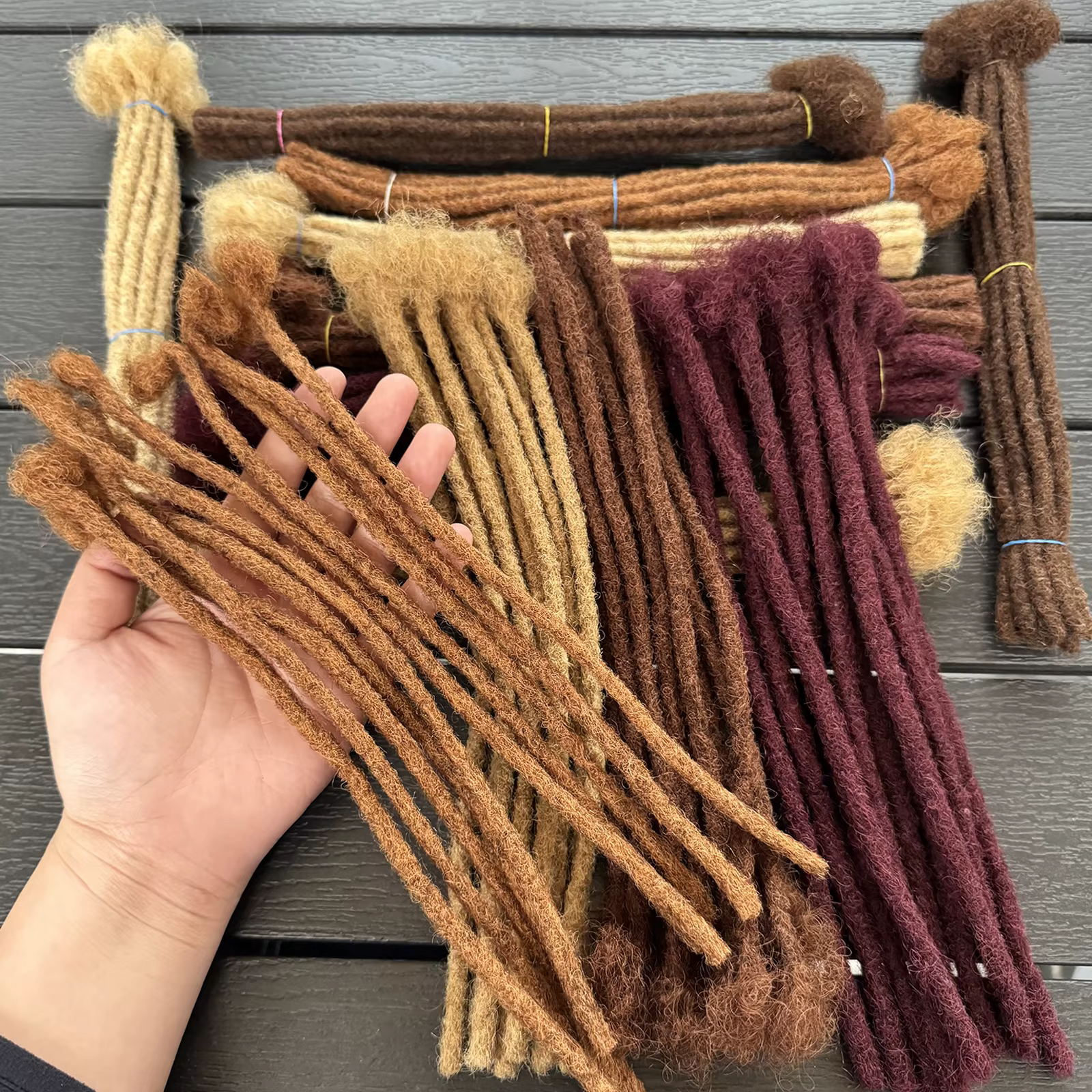 Extensions de dreadlocks en cheveux humains