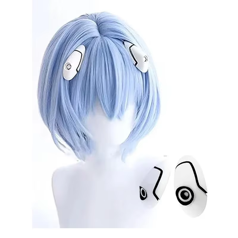 Perruque de Cosplay Anime Rei Ayanami Rei