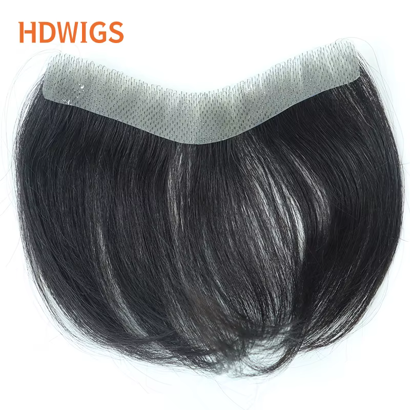 Toupet homme avant Hairine V Style perruques de cheveux humains pour hommes 100% humain Remy postiche système haute