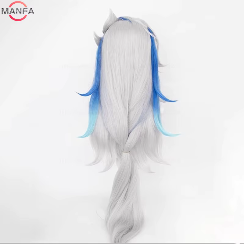 Fontaine Neuvillette perruque Cosplay Anime