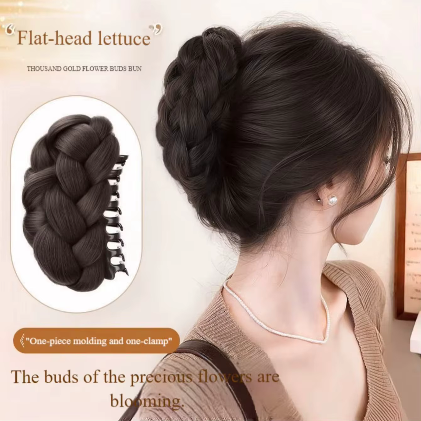 Postiche chignon tressé pour femmes