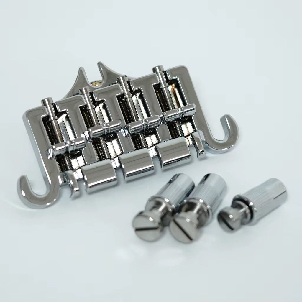 Cordier de pont de basse chromé, 3 points, 4 cordes, GBS, EP, JEParts