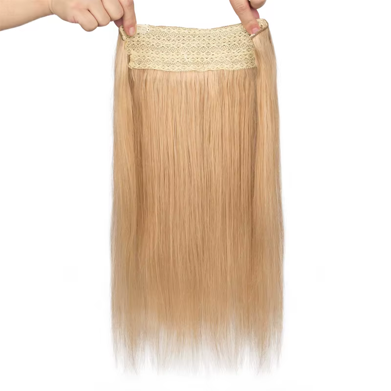 Extensions de cheveux Halo lisses à clipser