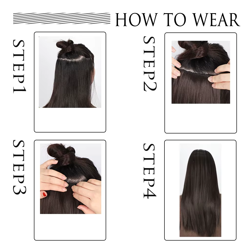 Coiffure longue et lisse