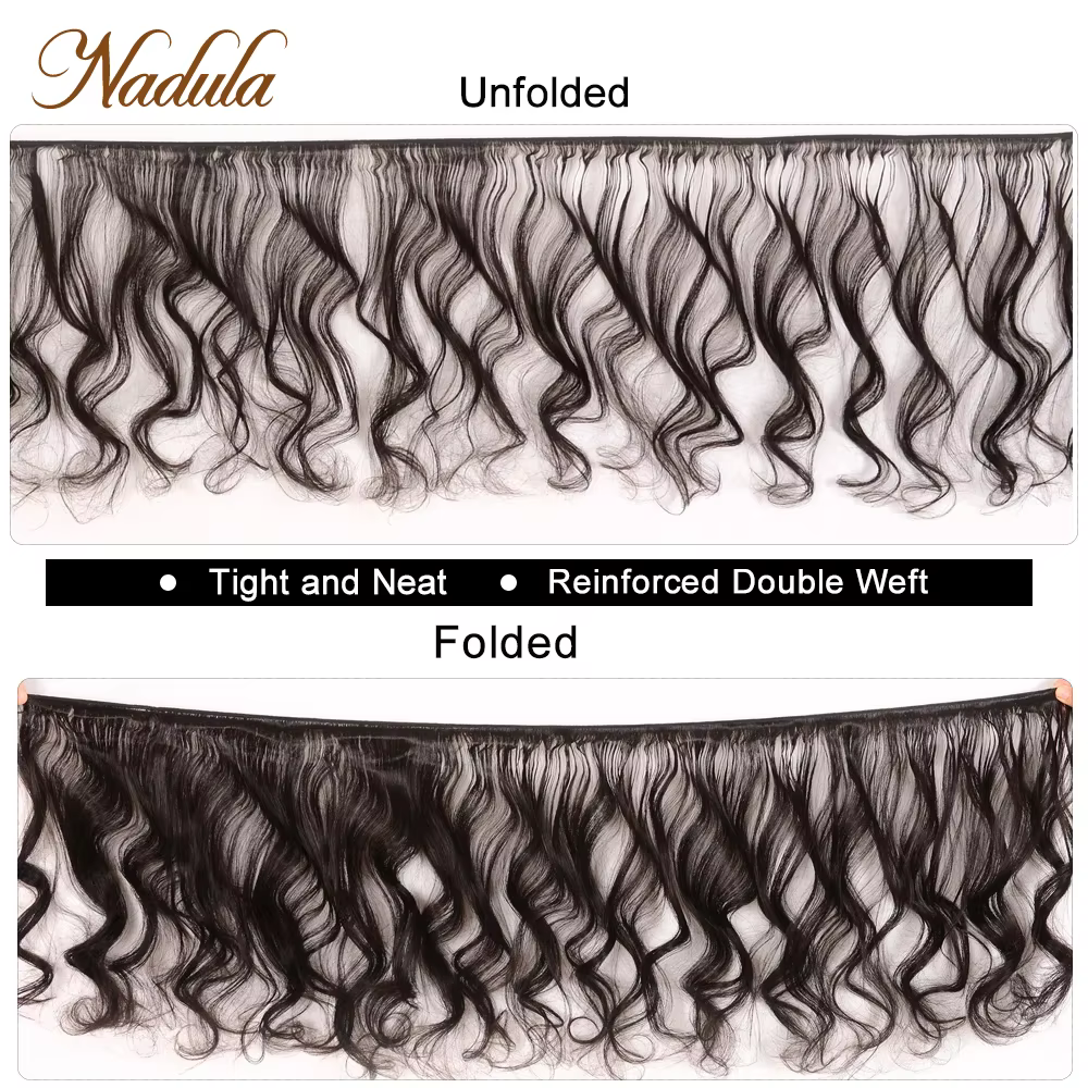 Nadula cheveux 3 pièce/lot brésilien vague lâche paquets 16-26 pouces