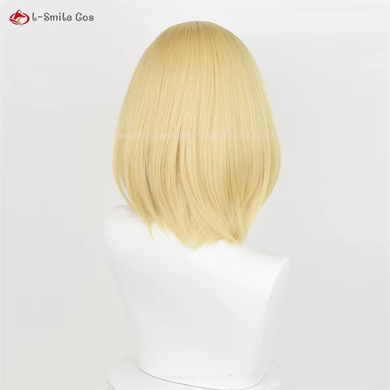 Anime Annie Leonhart Cosplay perruque 36 cm doré femme Titan