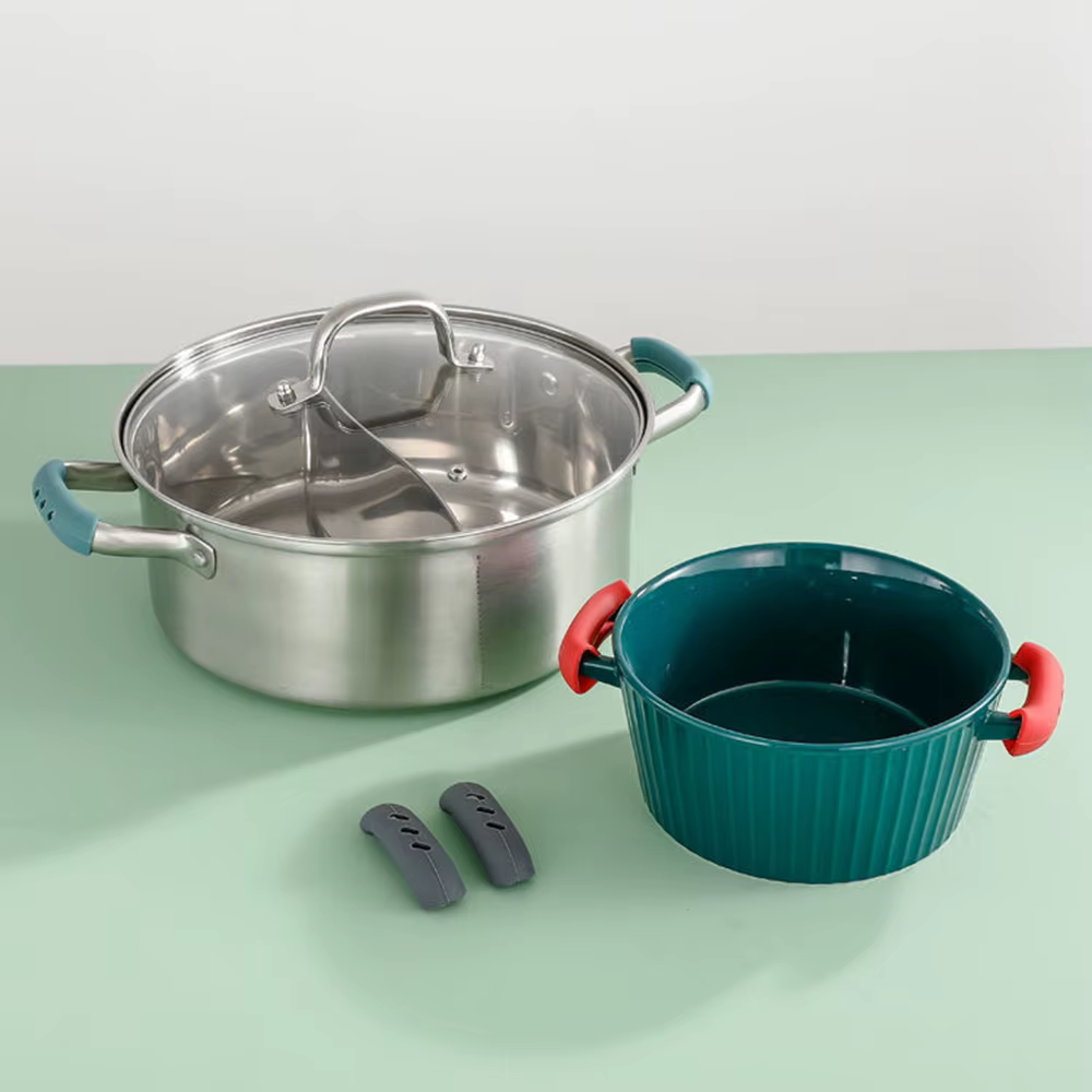 Couvercle de poignée de casserole en Silicone, 2 pièces, isolation thermique, support de poignée, manchon de poignée, Gadgets de cuisine