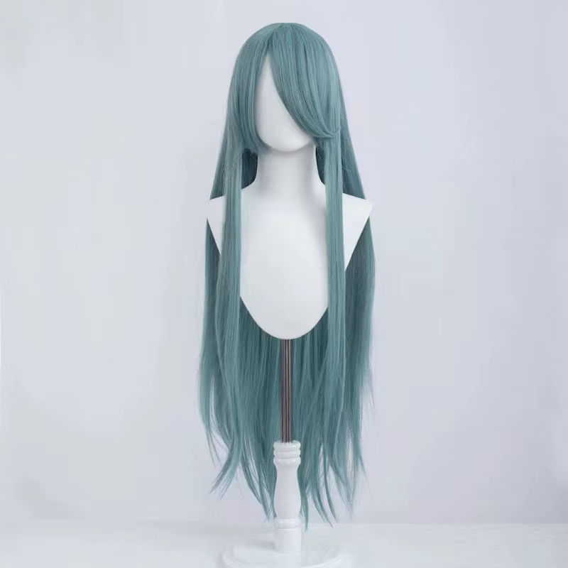 Perruque polyvalente cos animation modélisation 100 cm de long cheveux raides pleine tête ensemble anime style ancien