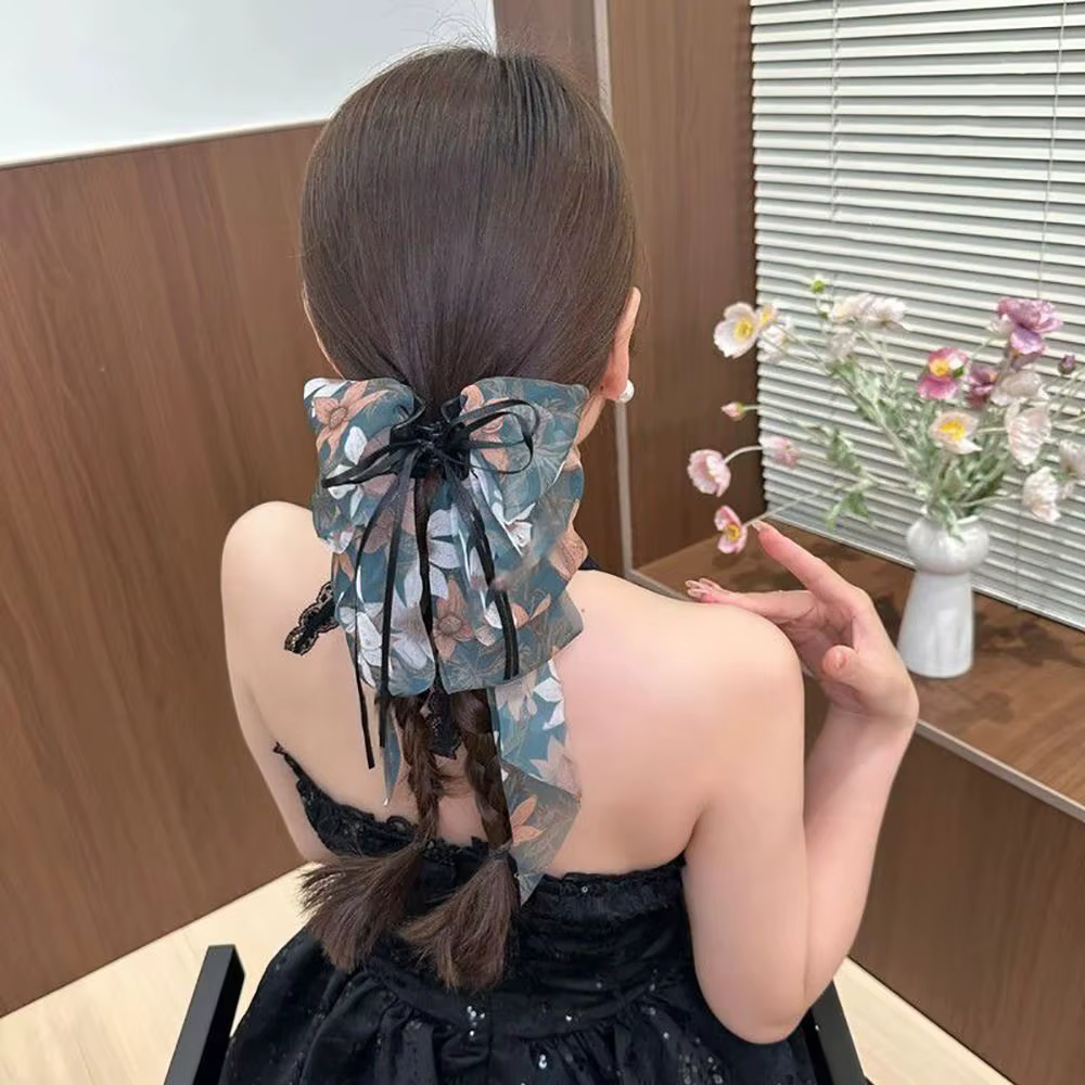 Pinces à cheveux en mousseline de soie
