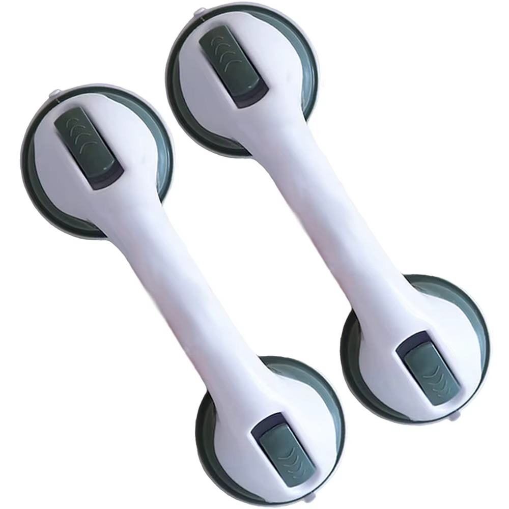 Nouvelles barres d'appui pour poignée de douche, Ultra poignée, double verrouillage, ventouses de sécurité, poignée d'aide, Support antidérapant pour toilettes, salle de bains