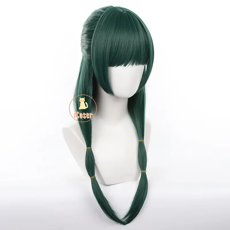 Maomao Cosplay perruque Anime l'apothicaire journaux vert foncé cheveux longs bleu arc chapeaux Kusuriya pas de Hitorigoto Halloween femmes