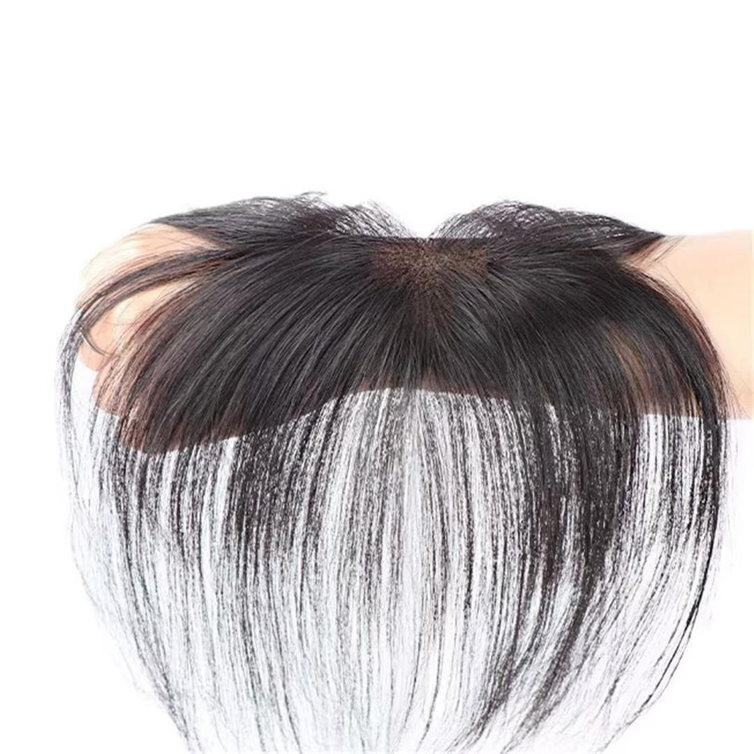 Frange de cheveux humains améliorée pour femmes
